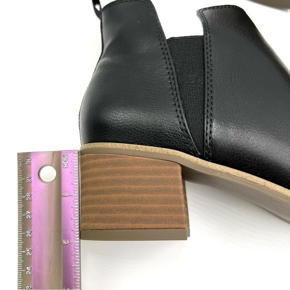 Dr. Scholl's Women's Teammate Black Vegan Leather Ankle Boots Booties 8 NEW - Picture 13 of 13